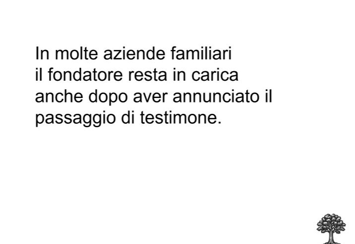 LA SICUREZZA DEL FONDATORE DURANTE LA TRANSIZIONE